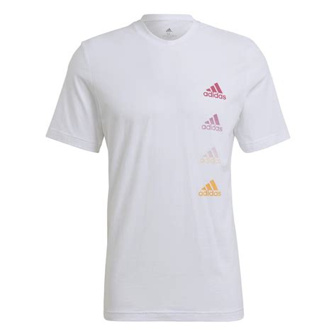 adidas Men's Essentials Gradient Logo Tee .